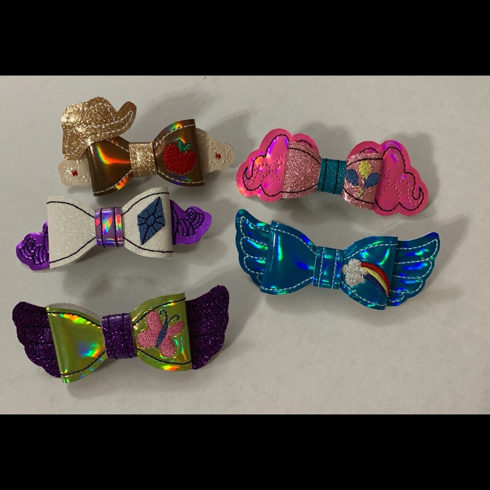 MLP little pony themed girls hairbows